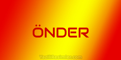 ÖNDER