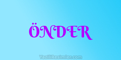 ÖNDER