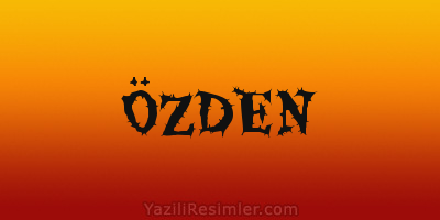 ÖZDEN