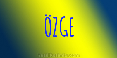 ÖZGE