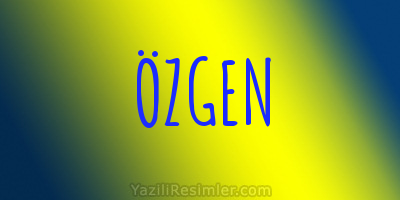 ÖZGEN