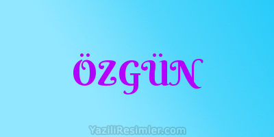 ÖZGÜN