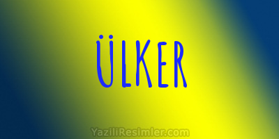 ÜLKER