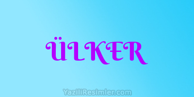 ÜLKER