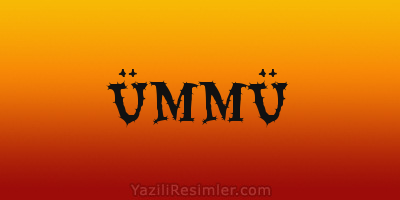 ÜMMÜ