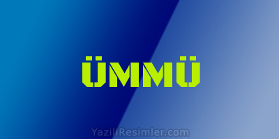 ÜMMÜ