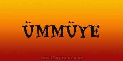 ÜMMÜYE