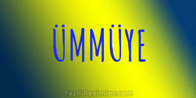 ÜMMÜYE