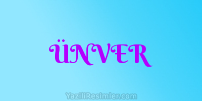 ÜNVER