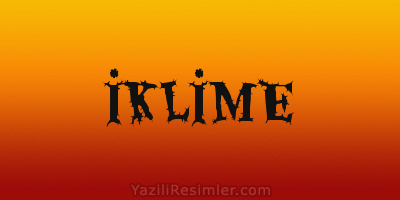 İKLİME