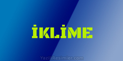 İKLİME