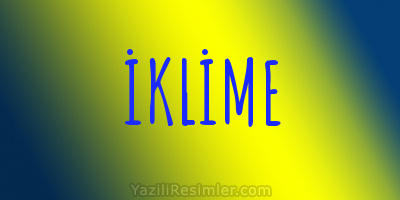 İKLİME