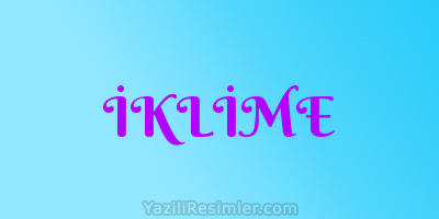 İKLİME