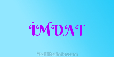 İMDAT