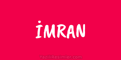 İMRAN