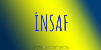 İNSAF