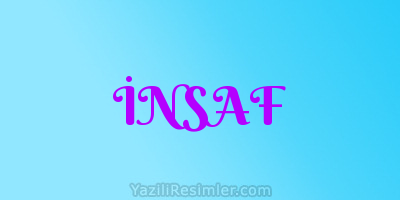 İNSAF