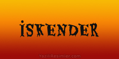 İSKENDER