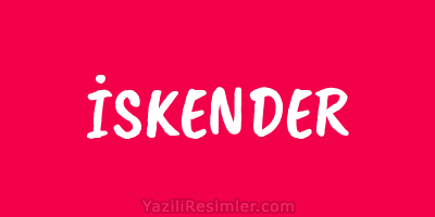 İSKENDER