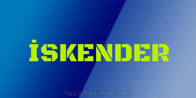 İSKENDER