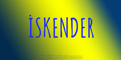 İSKENDER