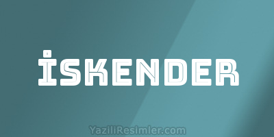 İSKENDER