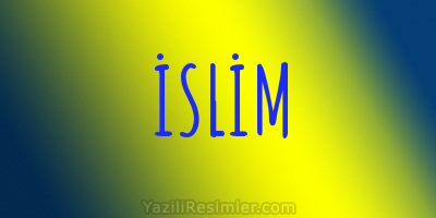 İSLİM