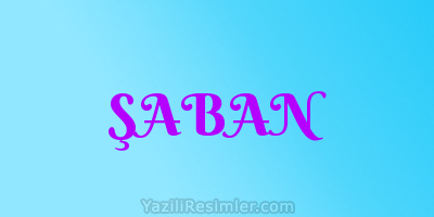 ŞABAN