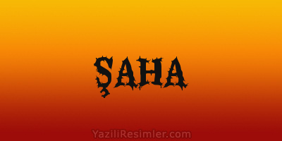 ŞAHA