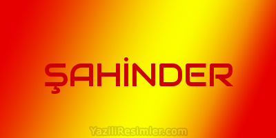 ŞAHİNDER