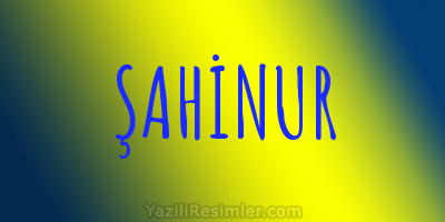 ŞAHİNUR