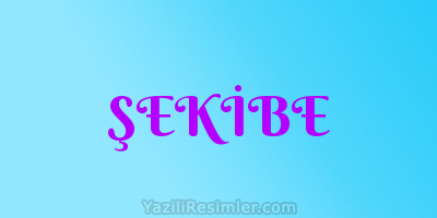 ŞEKİBE