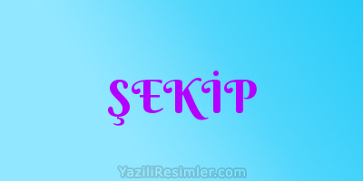 ŞEKİP