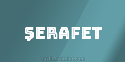 ŞERAFET