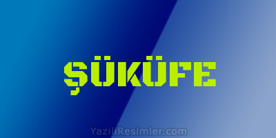 ŞÜKÜFE