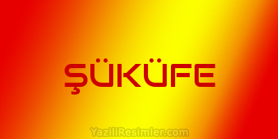 ŞÜKÜFE