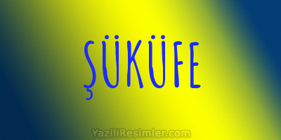 ŞÜKÜFE