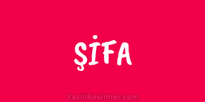 ŞİFA