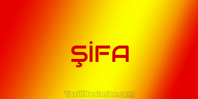 ŞİFA