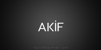 AKİF