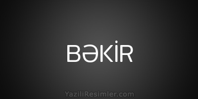 BƏKİR