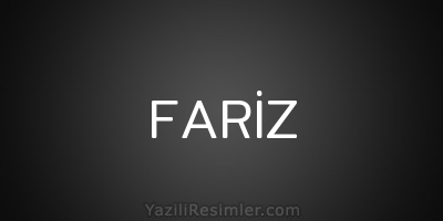 FARİZ