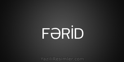 FƏRİD