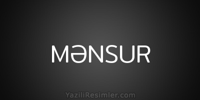 MƏNSUR