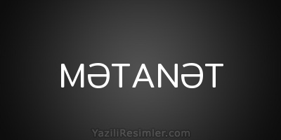 MƏTANƏT