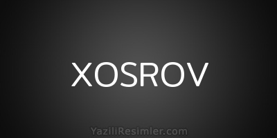 XOSROV