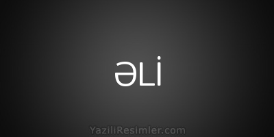 ƏLİ