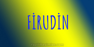 FİRUDİN