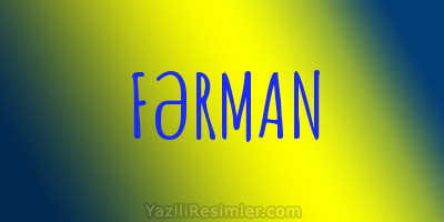 FƏRMAN