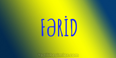 FƏRİD